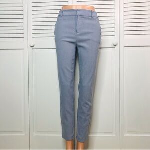 LORD & TAYLOR Kelly High Rise Blue White Striped Pants Size 2